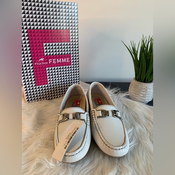 Fluchos Femme Bruni White Leather SZ: EU 36 - Picture 1 of 9